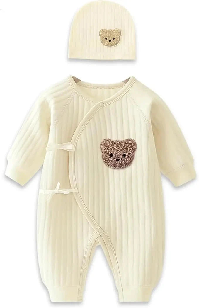 Boys Girls Bodysuit Newborn Winter Onesie Clothes Cotton Toddler Home Wear 0-6M Thickened Spring and Autumn Clothing Econic Blanks